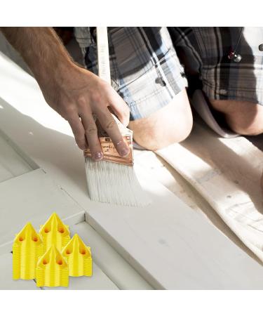50 PCS Yellow Cone Canvas 3.5x2 Inch Paint Triangle Stands for Kitchen Cabinets - Cabinet Door Risers for Clean Paint Job - Buy Online on GoSupps.com
