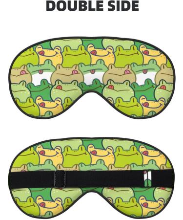 Buy Cartoon Frog Sleep Mask - Adjustable Double-Sided Eye Covers for Perfect Sleep & Reduced Eye Edema | Fast International Shipping - Buy Online on GoSupps.com