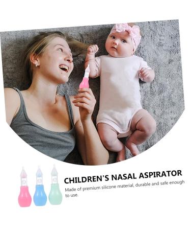 Healeved 3pcs Anti Reflux Nasal Aspirator for Baby | Silicone Nose Suction Bulb Set - Buy Online on GoSupps.com