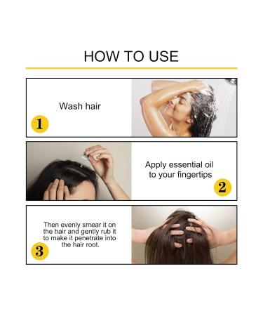Purc Hair Density Essential Oil - Natural Hair Growth Serum for Men & Women - Reduce Dryness & Frizz - 3pc Set - Buy Online on GoSupps.com