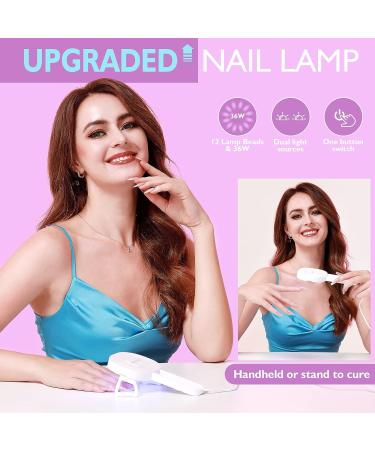 Saviland A4 Medium Almond Gel X Nail Kit with 240 Soft Gel Tips & UV Lamp - Nail Extensions Kit for Salon Quality Results at Home - Buy Online on GoSupps.com