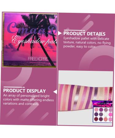 Didiseaon 3 Boxes Eyeshadow Palette Cosmetics Palette Matte Eyeshadow Makeup Palette Colorful Plastic 1 count (Pack of 1) Colorfulx3pcs - Buy Online on GoSupps.com
