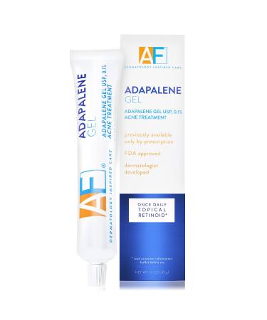 Acne Free Adapalene Gel 0.1%, Once-Daily Topical Retinoid Acne Treatment, Dermatologist Developed, Unclogs Pores and Clears Acne, Prevents and Improve Whiteheads and Blackheads, 1.6 Ounces 1.6 Ounce (Pack of 1) 90 Day Supply