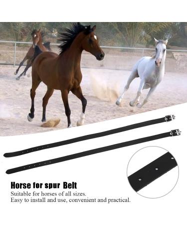 GOTOTOP Spur Leathers 1 Pair 50cm Lengthen Kids Spur Leathers Riding Straps with Stainless Steel Buckle Horse Tool Accessories - Buy Online on GoSupps.com