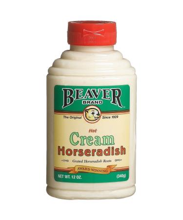 BEAVER Brand Cream Style Horseradish 12 OZ Squeezable Bottle (Pack of 2)