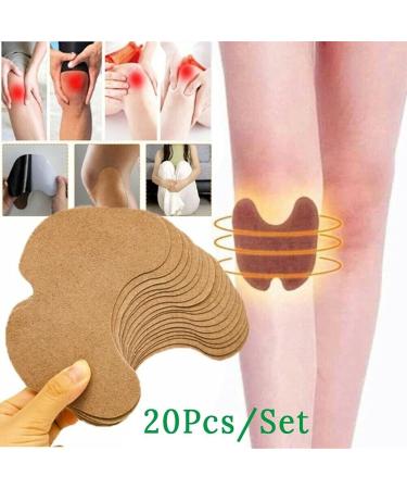 Knee Relief Plasters - Wermholz Extract Stickers for Quick Joint Pain Relief (20 Pieces) - Effective for Knees Back Neck & Shoulders - Buy Online on GoSupps.com