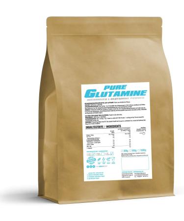 Bulk Pure L-Glutamine Powder - 100% Micronized Amino Acid High Purity No Additives Tasteless 500g - Laboratory Tested for Quality - Buy Online on GoSupps.com