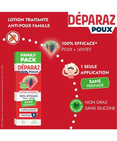 POUX Crystal Lotion Anti-Poux et Lentes | limine Poux & Lentes Rapidement | Nouvelle G n ration | 100% Efficace en 1 Application | Sans Peignage | FAMILY PACK |200mL 200 ML (Lot de 1) - Buy Online on GoSupps.com
