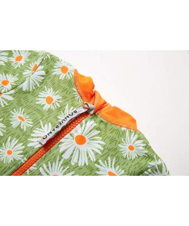 BONVERANO Baby Girls Swimsuit | Toddler Long-Sleeve Zipper One Piece Swimwear | UPF 50+ Sun Protection | 2-3 Years Daisy - Buy Online on GoSupps.com