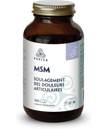 PURICA MSM 300 Capsules - Enhanced Joint Support Non-GMO & Vegan Friendly - Methylsulfonylmethane for Joint Comfort & Inflammation Premium MSM Supplement for Joint Wellness 300 count (Pack of 1) - Buy Online on GoSupps.com