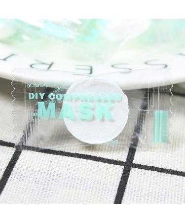 Spldsun 100 pieces compressed paper mask skin care compress face mask DIY compressed face masks pure cotton for facial care - Buy Online on GoSupps.com