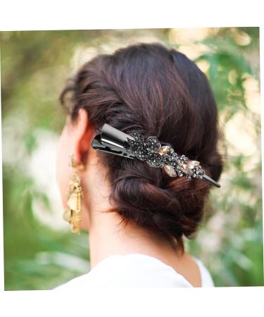 minkissy hair jewelry girls hair accessories hair clips for girls women hairpins girls hairpin girls hair clips rhinestone hair clip hair barrettes temperament rhinestones Miss back of head - Buy Online on GoSupps.com