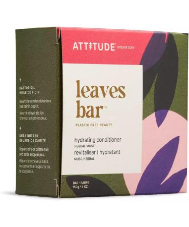 ATTITUDE Hair Conditioner Bar Plant- and Mineral-Based Plastic-free Beauty Care Vegan and Cruelty-free Hydrating Herbal Musk 113 g - Buy Online on GoSupps.com