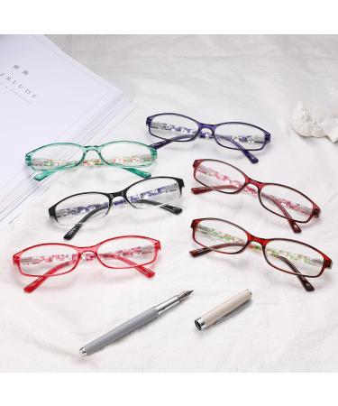 IVNUOYI 6 Pack Blue Light Blocking Reading Glasses for Women - Fashionable Spring Hinge Readers with UV Protection and Anti-Glare Technology - Mix Color 2.0x - Buy Online on GoSupps.com