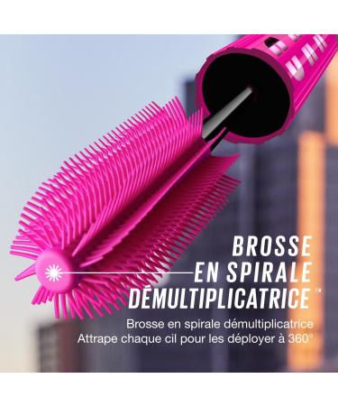 Maybelline New York - Volumizing Mascara - 360 Lash Lift Effect - 24H Hold - Clump Free - Sensational Firework - Color: Very Black - Pack of 2 - Buy Online on GoSupps.com