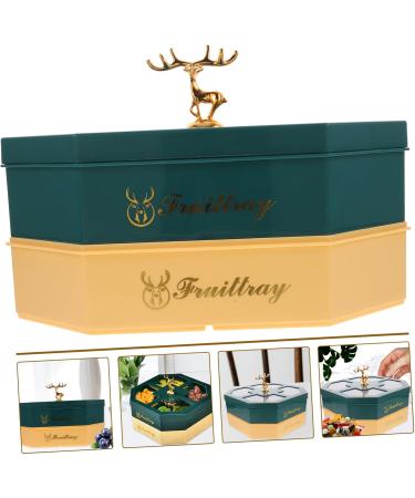 PRETYZOOM Box Plate Multi Accessory Dried Daily A Food Desktop Nut Candy Portable Layers Veggie 26X17.5CM As Shown - Buy Online on GoSupps.com