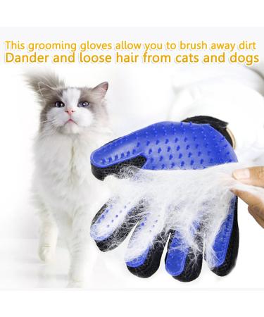 myKimono Pet Grooming Glove - Deshedding Brush for Dogs, Cats & Horses | Gentle Hair Remover Glove | Long & Short Fur | 1 Pair - Buy Online on GoSupps.com