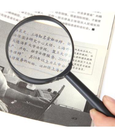 U-M Magnifying Glass 10x Handheld Reusable Plastic Magnifier for Learning Reading Books Newspaper and Fault Finding 10*40MM - Buy Online on GoSupps.com