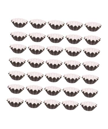 Uldigi 50 pieces 1 set of wax platte waxed liner reusable waxliner wax-melted silicone liner wax melger-liner fragrance black coated paper candlestick