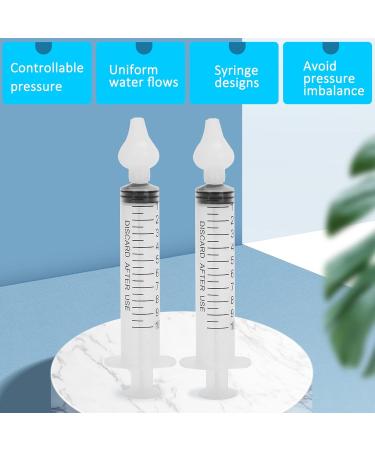 2Pcs 10ml Baby Nasal Irrigator Infant Nose Cleaner Nose Cleaner Rinsing Device for Gentle Nasal Care - Buy Online on GoSupps.com