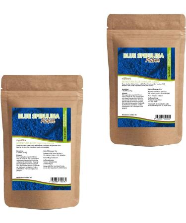 Mynatura Blue Spirulina Powder - Natural Microalgae Supplement (3 x 30g) | Boost Health with Algae & Sodium Citrate - Buy Online on GoSupps.com