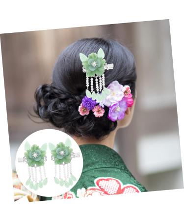 Beavorty 3 Pairs Antique pair clip chinese hair clips women hair vintage tassel hairpin kimono hair barrettes hair accessories hair jewelry Japanese-style clip Glass Miss - Buy Online on GoSupps.com