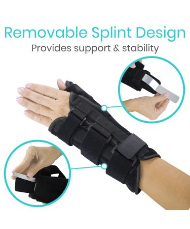 Vive Thumb and Wrist Splint - Tendonitis Brace with Thumb Stabilizer - Night Support for Carpal Tunnel - Spica Splint for Right Hand - Men and Women (Right) - Buy Online on GoSupps.com