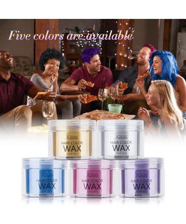 Magic Master Keratin Hair Color Wax - Temporary Dye Mud for Men and Women - Blue - Buy Online on GoSupps.com