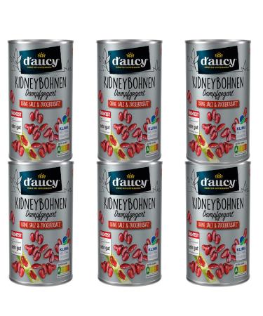 d'aucy Red Kidney Beans - 100% without salt and added sugar without preservatives climate neutral 285 gram can