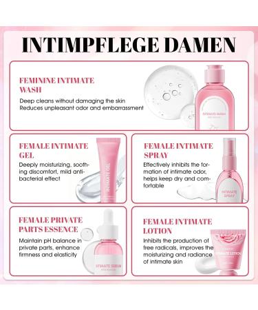  Allony Set of 5 intimate cleansing lotions for women including cleansing lotion essence care gels protective ointment and intimate spray. - Buy Online on GoSupps.com
