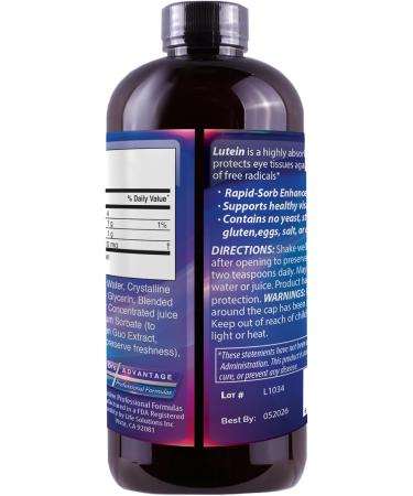 Liquid Lutein Supplement 8 FLOZ Grape and Cherry Concentrate 8 Fl Oz (Pack of 1) - Buy Online on GoSupps.com