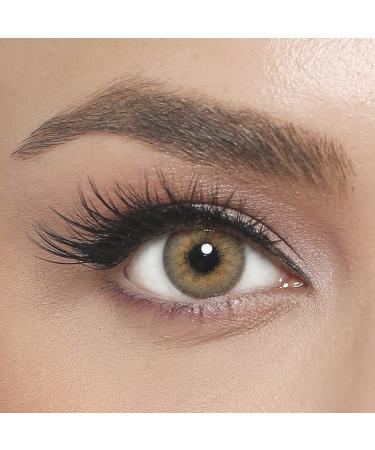 El 'Amore colored contact lenses Coffee - Retro series highly covering monthly lenses for 6 months brown color lenses perfect for dark eyes - 1 pair