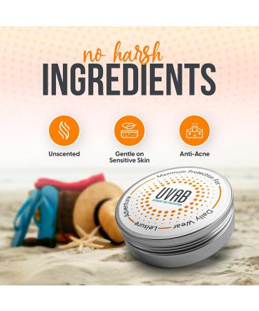 2X UVAB Zinc Face Sunblock Opaque white 15ml travel size jar for sun protection in extreme conditions Perfect for skiing climbing beach and leisure activities Zinc Oxide Face Sunblock 30 g Pack of 1 - Buy Online on GoSupps.com