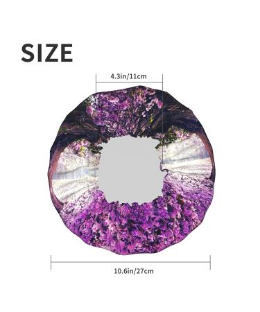 Landscape Flowers Printed Waterproof Shower Cap - Fits All Head Sizes, Ideal for Women with All Hair Textures - Buy Online on GoSupps.com