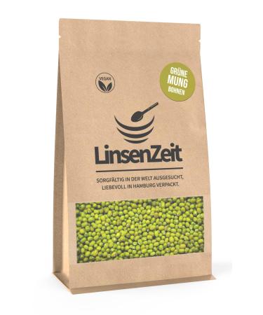 Lentil time - green mung beans 600g - mung beans - natural and unadorned mung beans - vegan without additives & premium quality
