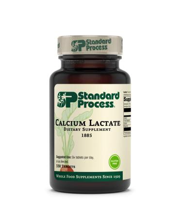 Standard Process Calcium Lactate - Immune Support and Bone Strength - Bone Health and Muscle Supplement with Magnesium and Calcium - 330 Tablets Pink