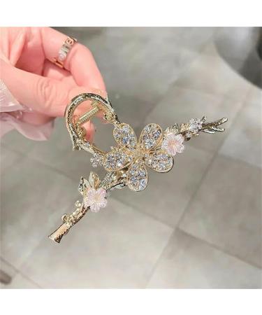 Hair clips Claw Clips 1 Pc Branches Flowers Large Grab Clip Delicate Hair Clip Back Of The Head Coiled Hair Headdresses-E-A(B) - Buy Online on GoSupps.com