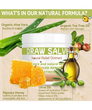 Best Drawing Salve Cream for Boils Cysts & Skin Relief | Ingrown Hair Bug Bites & Splinter Removal - Buy Online on GoSupps.com