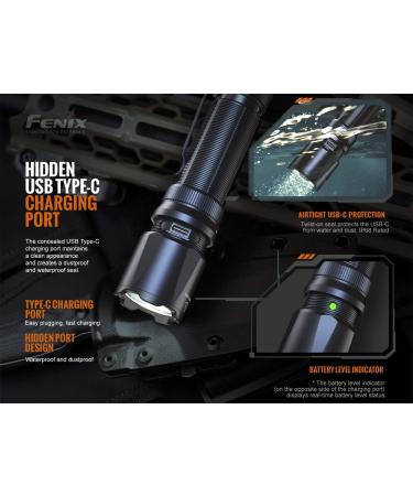 Fenix TK20R v2.0 Rechargeable Tactical Flashlight | 3000 Lumen USB-C Tac Light with Long Throw | LumenTac Organizer - Buy Online on GoSupps.com