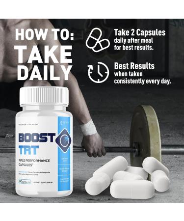 (2 Pack) Boost TRT Capsules Official BoostTRT Capsules with All Natural Ingredients Advanced Health & Wellness Support Formula with Max Strength Premium Active Lifestyle Vitamins (120 Capsules) - Buy Online on GoSupps.com