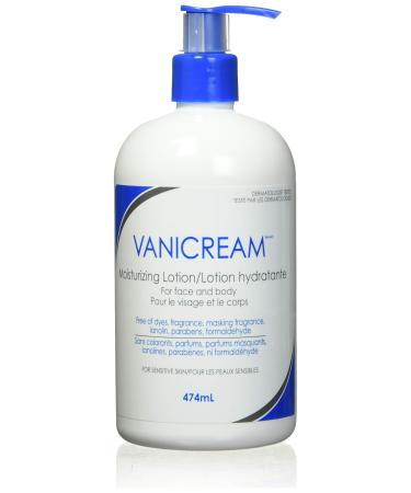 Vanicream Moisturizing Lotion Pump For Sensitive Skin Dermatologist Tested Fragrance and Paraben Free 474 mL Lite Lotion