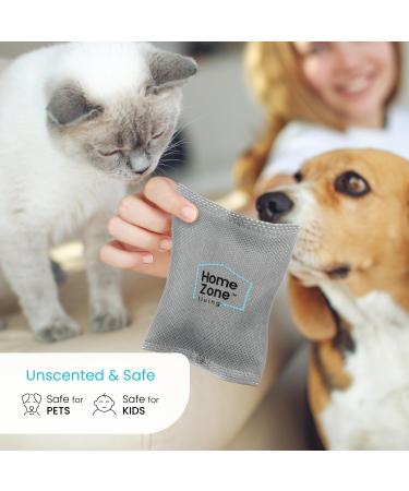 Home Zone Living CleanAura Deodorizing Bamboo Activated Charcoal Filter Bag Set of 4 - Eco-Friendly Odor Eliminator for Home & Travel - Buy Online on GoSupps.com