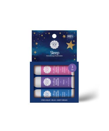 Aromatherapy Nasal Inhaler Sticks Collection - All-Natural Wellness Kit | Made with Undiluted Essential Oil Blends for Overall Well-Being (3 Pack Sleep) Sleep 0 Fl Oz (Pack of 3)