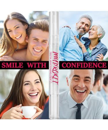 MYPROKIT Teeth Whitening Kit - 4 Packs, 120+ Uses, Pen & Gel, No Sensitivity, Stain Remover - Includes Shade Guide for Daily Use - Buy Online on GoSupps.com