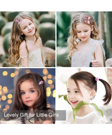 Seatecks 18-Piece Girls Hair Accessories Set - Stylish Clips Bowknots & Flowers - Perfect Gift for Toddlers & Babies - Pink Party Hairpins - Buy Online on GoSupps.com