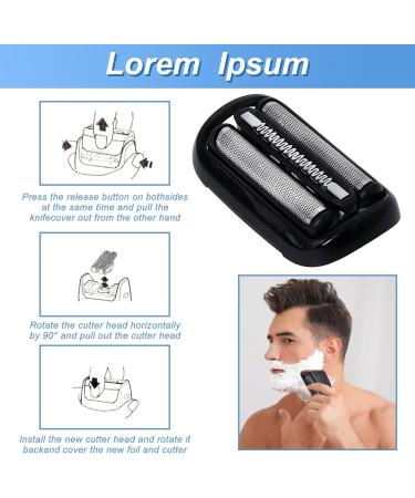 2 Pcs Men's Electric Shaver Replacement Head Shaver Replacement Head Electric Shaver Replacement Head for Braun 5 Series (53B - Buy Online on GoSupps.com