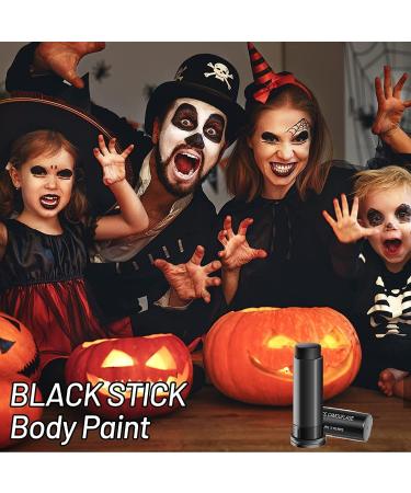 Eye Black Stick for Sports Black Lipstick Eyeshadow Body Face Painting Colours Black Creamy Sticks for Football Baseball Softball and Halloween Party Makeup (# 3PCS) - Buy Online on GoSupps.com