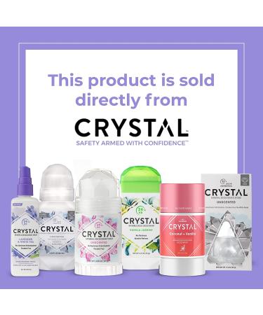 CRYSTAL Unscented Mineral Deodorant Roll-On - 24-Hour Odor Protection, Aluminum & Paraben Free, 2.25 FL OZ - Buy Online on GoSupps.com
