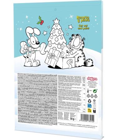 dekora - Garfield Advent Calendar - With 24 chocolates - Total 50 g - Milk chocolate - Natural colorings - Special No - Buy Online on GoSupps.com