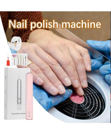 Portable Electric Nail Drill - Electric Manicure Pedicure Nail File Drill Kit | Compact Portable Design Nail Drill Kit Hand Foot Care Tool for Acrylic Gel Nails Home Salon Use Sakura Pink English Version  - Buy Online on GoSupps.com